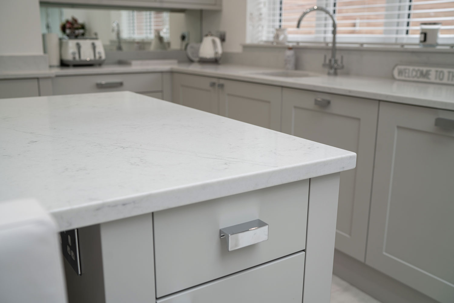 Marbonyx White Kitchen Worktop Essex